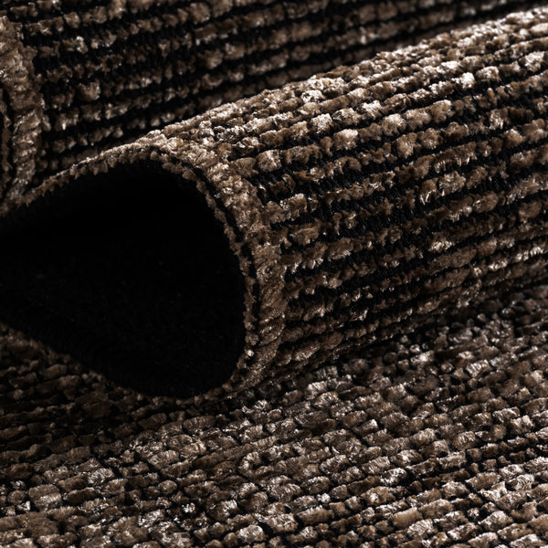 Vloerkleed SPACE Bruin – Pure Luxe in een Tijdloos Design – detailfoto 2