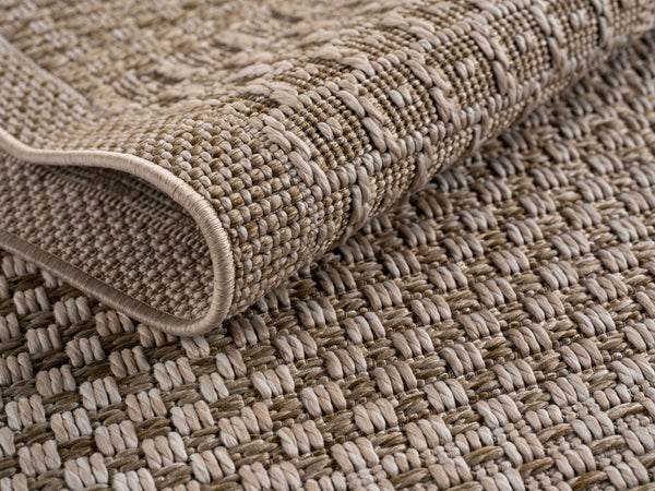 Vloerkleed Ibiza 1902 Beige – Indoor & Outdoor – 100% Polypropyleen – 5 mm poolhoogte – detailfoto 2