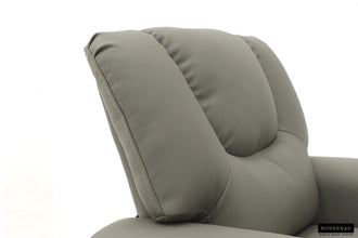 Kinder Relaxfauteuil RENÉE – Manueel verstelbare mini relaxstoel in grijs PU