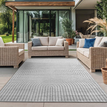 Vloerkleed NOVA 1201 Silver – Japandi Stijl | Indoor & Outdoor