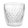 Drankglazen met Crystal Design en Gouden Rand – Set van 6