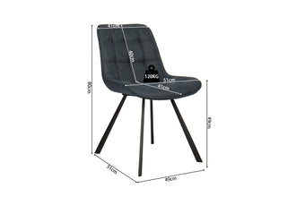 Stoel ARIBA Donkerblauw – stijlvol en comfortabel