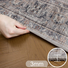 Wasbaar beige vloerkleed Inka 1144 – antislip, 3 mm