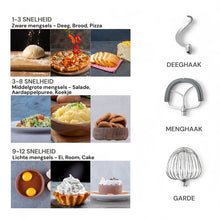 Keukenmachine 16L XXL (2800W) – Deegmixer/Deegkneder – 12 Snelheden + Timer – RVS Mengkom – Incl. Garde, Klopper & Deeghaak