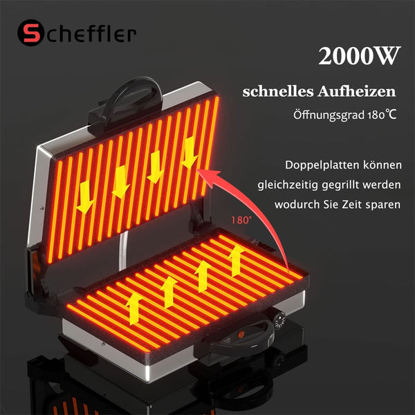 Scheffler Multigrill – 2000 Watt – detailfoto 2