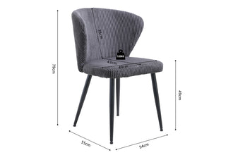Stoel TORNADO Corduroy Grijs – modern en comfortabel