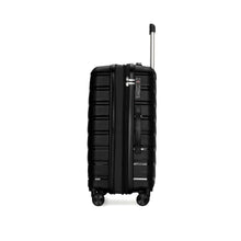 Kofferset Zwart 3-delig met TSA-cijferslot en 4 dubbele 360° wielen