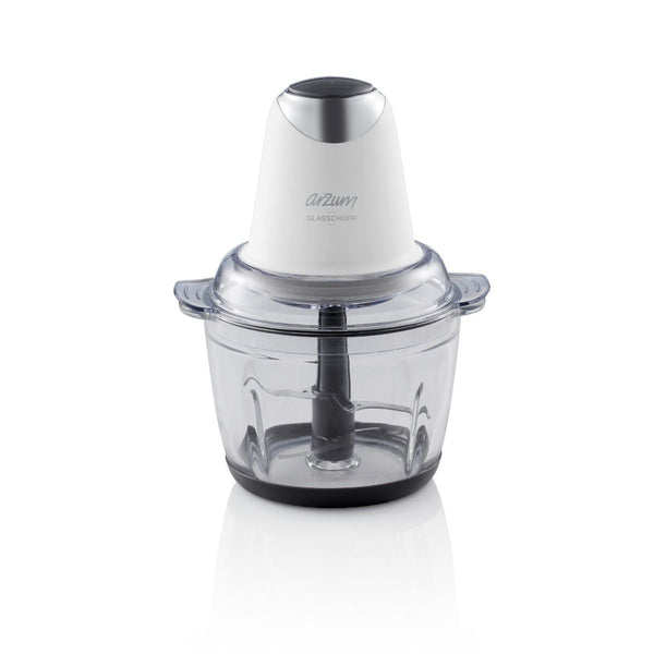 Arzum Glasschop hakmolen 300 watt met glazen kom voor uien kruiden en noten