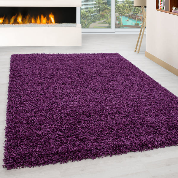 Vloerkleed LIFE Shaggy hoogpolig - Paars