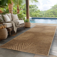 Vloerkleed TIMBER Beige – Palmblad design indoor & outdoor vloerkleed