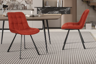 Stoel ARIBA Rood – warm, opvallend en stijlvol