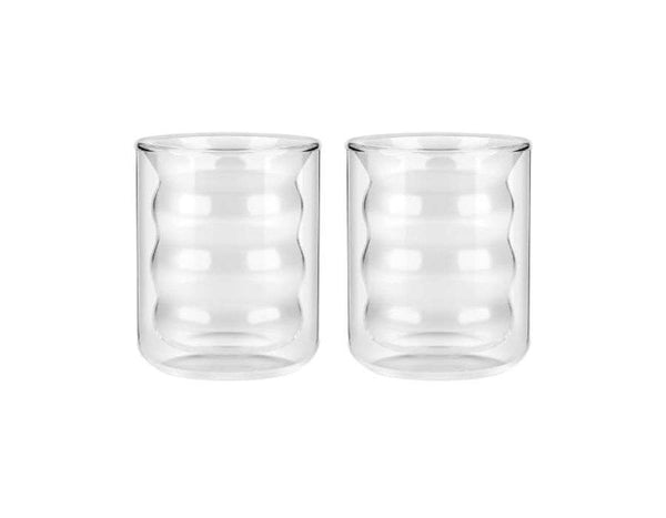 Trendy Dubbelwandige Glazen Bubble Model – 200 ml (Set van 2)