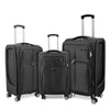 Kofferset – 3-Delig – Zwart – Duurzaam Polyester – TSA Slot – 360° Wielen