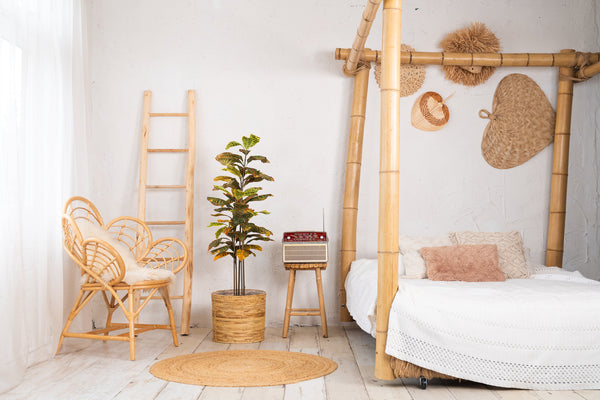 Kunstplant Ficus 120 cm – Realistische Ficus Kunstplant voor Binnen (Onderhoudsvrij)