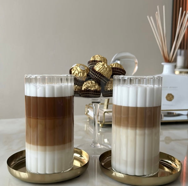Trendy Glazen Ribble Model – 400 ml (Set van 2) – detailfoto 2