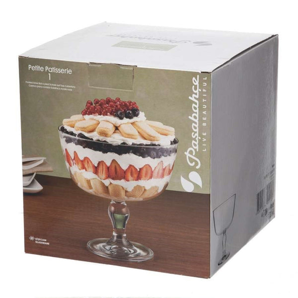 Pasabahce Petite Patisserie Glazen Serveerschaal op Poot – Ø22 cm