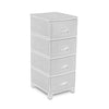 rotan commode micasa met 4 laden zwart