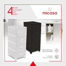 Micasa Rotan Commode Kunststof – 4 Laden