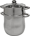 XL RVS couscouspan inox – 16 liter | Professionele couscoussier met stoominzet