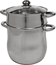 XL RVS couscouspan inox – 16 liter | Professionele couscoussier met stoominzet