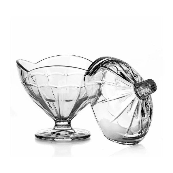 Pasabahce Glory bonbonnière op voet – met glazen deksel