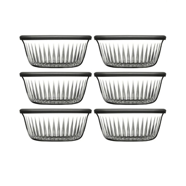 Pasabahce Frezya schaaltjes met deksel – 4 stuks – 330 ml – 12,5 cm