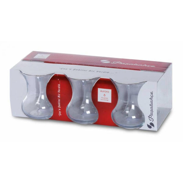 Pasabahce Aurora Turkse theeglazen – 6 stuks – 155 ml – detailfoto 2
