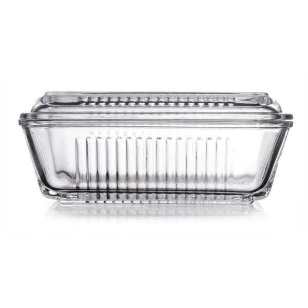 Pasabahce Frigo glazen boterschaal – 480 ml met deksel
