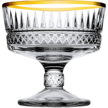 Pasabahce Elysia Golden Touch – Luxe dessert/ijscoupes op voet – 2-delig met gouden rand