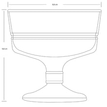 Pasabahce Elysia Golden Touch – Luxe dessert/ijscoupes op voet – 2-delig met gouden rand