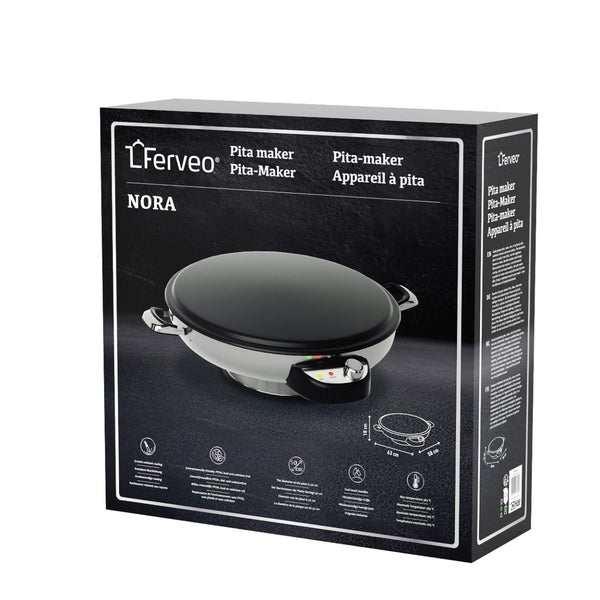 Ferveo NORA Pita Maker / Lavas Maker (Yufka Sac) 50 cm – 2000W RVS – 265°C – detailfoto 2