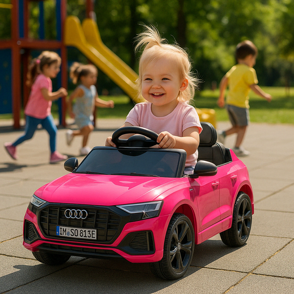 Audi S Q8 Kinderauto – Roze | Luxe, Veilig & Stijlvol Rijden voor Kids | Mp3 speler & Afstandsbediening