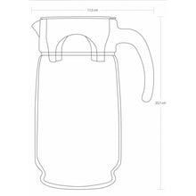 Pasabahce SPACE Glazen Waterkan met Deksel – 1,65 Liter | Stijlvolle Karaf voor Water & Sap