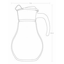 Pasabahce BISTRO Glazen Kan met Deksel 1,8L – Waterkan & Sapkan van Glas