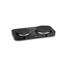 NOCTA Dubbele Elektrische Kookplaat – 2500W – Ø15,5 cm & Ø18,5 cm – Zwart – Met Antislip Voetjes