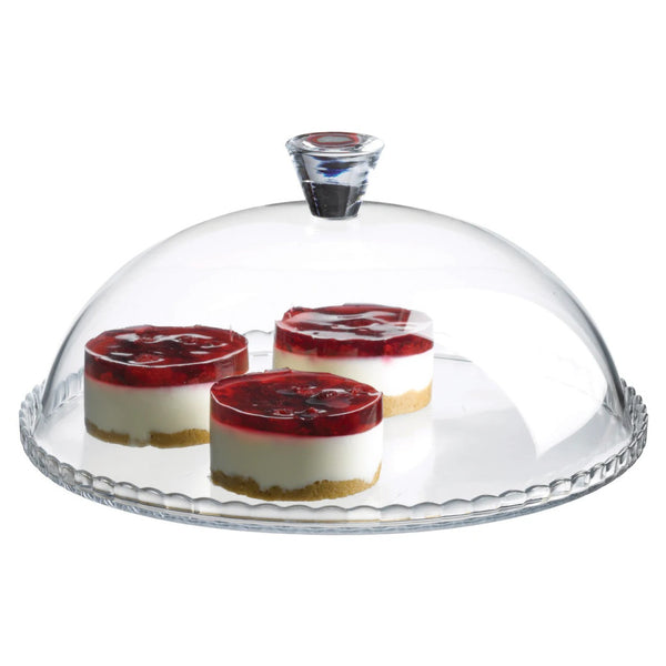 Pasabahce Patisserie Taartplateau met Glazen Deksel – Ø32,5 cm – Serveerschaal voor Taart, Cake en Gebak