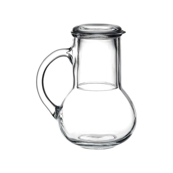 Pasabahce Oasis Glazen Kan met Drinkglas als Deksel – 1000 ml + 230 ml – Handige Waterkan & Beker Set