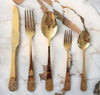 Barok gouden bestek – Set van 6