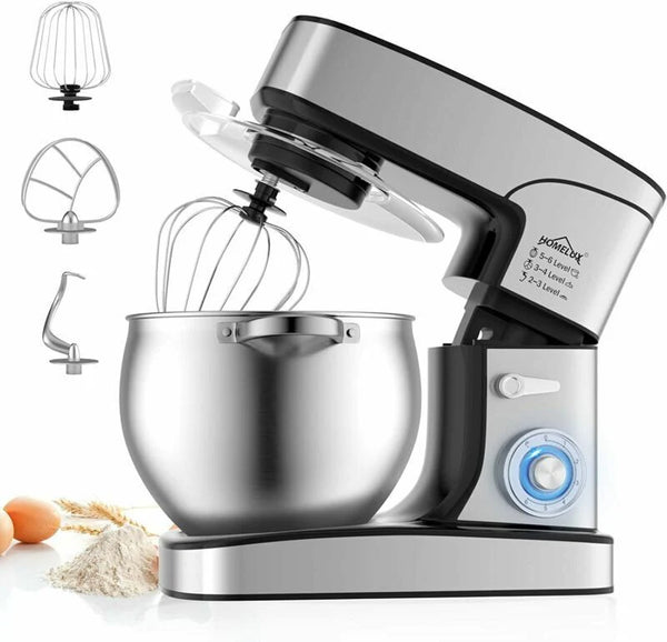 Homelux 2500W Keukenmachine met 12L RVS Mengkom – Krachtige Deegmenger en Foodprocessor