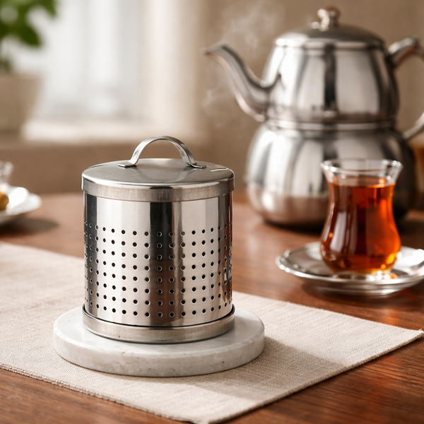 RVS theefilter voor theepot – Geschikt voor Turkse thee & kruidenthee