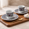 Turkse koffie set 12-delig – Traditioneel motief – 70 ml
