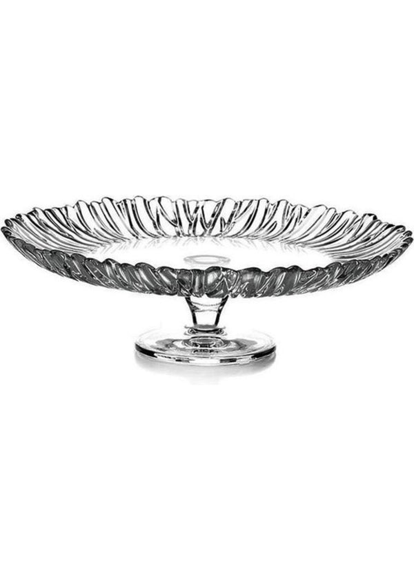 Pasabahce Aurora Taartplateau op Poot – Groot Formaat – Ø 31,5 cm – Hoogte 9,5 cm – Glas