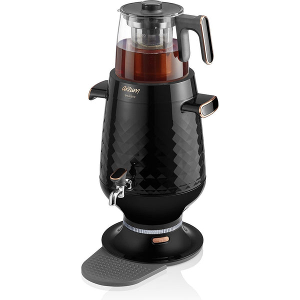 Arzum Ehlikeyf Samovar – Zwart, 3.5 Liter