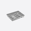 Bestekbak – Plastic – Grijs – 38,6 x 31,2 x 7 cm