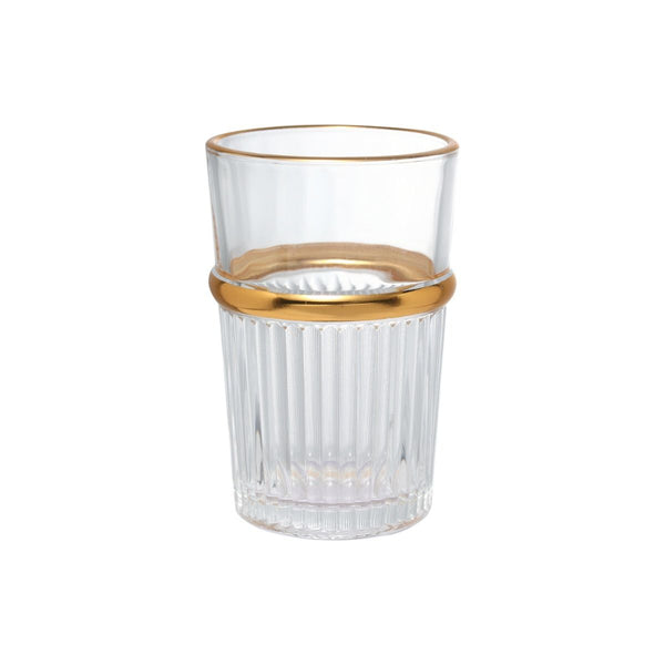 Bricard Fariza Marokkaanse theeglazen set – 12-delig – goud – 200 ml