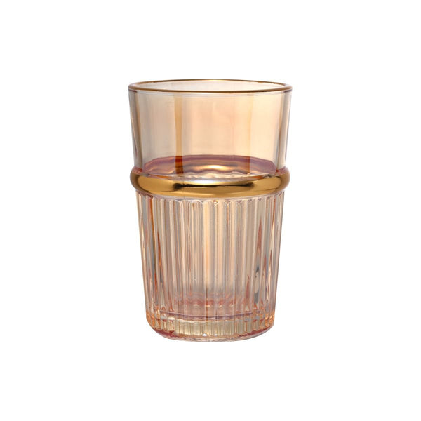 Bricard Fariza Marokkaanse Theeglazen Amber Goud – Set van 12 Luxe Theeglazen 200ml