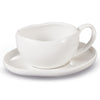Bricard Barles Koffiekopjes met Schotels – 12-delige Set 6 Personen Wit 225 ml