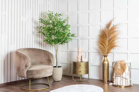 Kunst Olijfboom 160 cm – Realistische Olijfboom Kunstplant voor Binnen (Onderhoudsvrij)