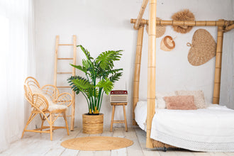 Kunstplant Philodendron 140 cm – Tropische Kunstplant voor Binnen (Onderhoudsvrij)