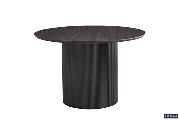 Tafel Lagos 120 cm Rond – Decor Donkerbruin met Luxe MDF-Structuur